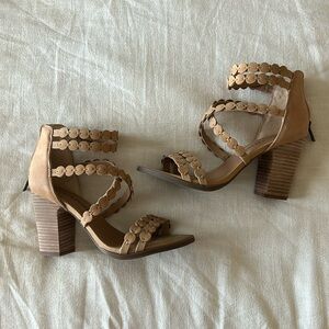 Lucky Brand summer heels. Never worn.